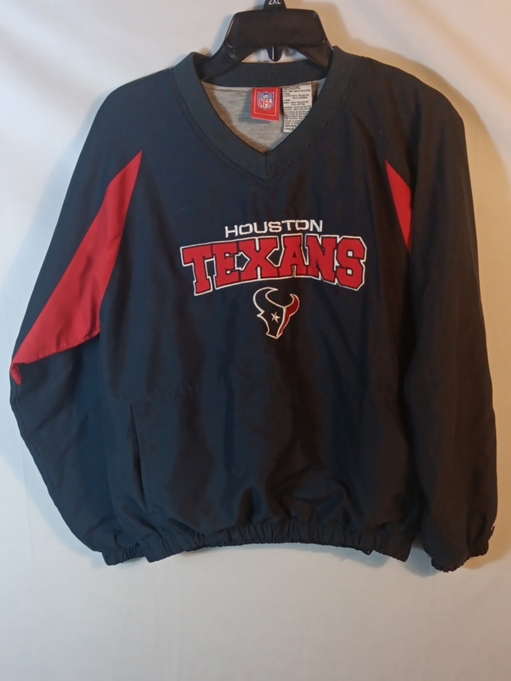 NFL Houston Texans Black and Red Pullover Hoodie for Kids